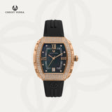 Christ Verra Casual Women Watches Glimora Series CV 53321L-35 BLK Rubber Sillicon Strap