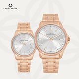 Christ Verra Jam Tangan Couple Unison Series Strap Stainless Steel  CV 12061G-15 SLV CV 12061L-15 SLV