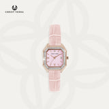 Christ Verra Casual Women Watches Svelta Series Leather Strap CV 507925L-25 PNK