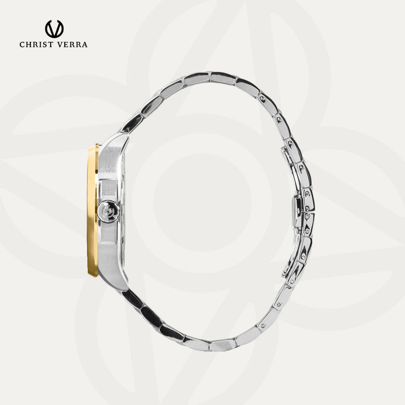 Christ Verra Casual Men's Watches Monarch Timeless Series Stainless Steel CV 110614G-13 BLK