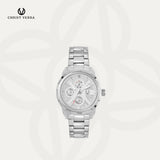 Christ Verra Jam Tangan Couple Syntra Series Strap Stainless Steel CV 12227G-11 WHT  CV 12227L-11 WHT