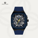 Christ Verra Casual Men's Watches Fortix Series Strap Rubber Sillicon CV 111110G-3D BLU