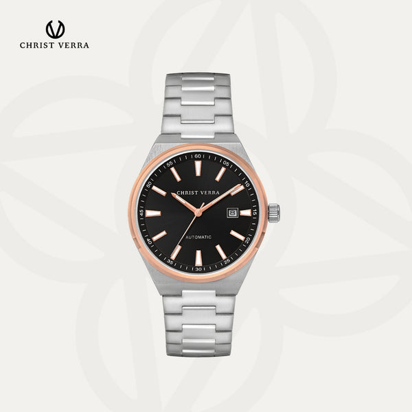 Christ Verra Casual Men's Watches Jam Tangan Pria Automatic Steelcraft Series CV 323096G-14 BLK