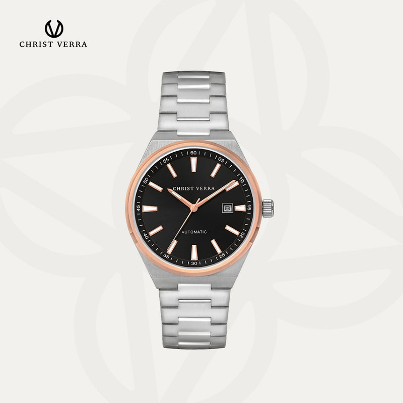 Christ Verra Casual Men's Watches Jam Tangan Pria Automatic Steelcraft Series CV 323096G-14 BLK