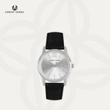 Christ Verra Jam Tangan Couple Dominus & Domina Series Strap Leather CV 12454G-21 SLV & CV 12454L-21 SLV