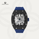 Christ Verra Casual Men's Axor Series Automatic Strap Rubber Sillicon CV 121028G-36 BLK/BLU