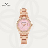 Christ Verra Casual Women's Watches Arvena Series Strap Stainless Steel CV 120734L-15 PNK