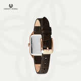 Christ Verra Casual Women's Petit Signature Series Leather Strap Rosegold CV 121107L-25 WHT
