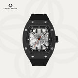 Christ Verra Casual Men's Axor Series Automatic Strap Rubber Sillicon CV 121028G-36 BLK