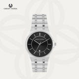 Christ Verra Jam Tangan Couple AMORÉL Series Strap Stainless Steel CV 12405G-11 BLK CV 12405L-11 BLK