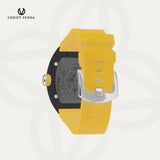 Christ Verra Casual Men's Axor Series Automatic Strap Rubber Sillicon CV 121028G-36 BLK/YLW