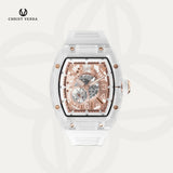 Christ Verra Casual Men's Axor Series Automatic Strap Rubber Sillicon CV 121028G-3H WHT