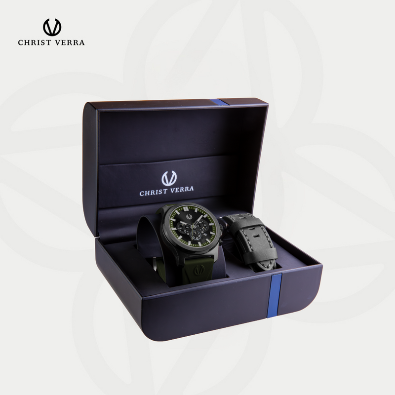 Christ Verra Casual Men's Watches CV 12153G-36 BLK/GRN